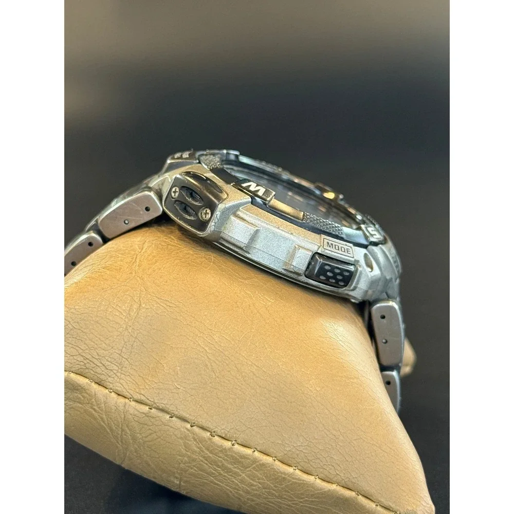Casio Pathfinder PAW-1500T Tough Solar Titanium Digital Watch Used